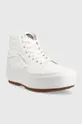 Πάνινα παπούτσια Vans SK8-Hi Stacked λευκό