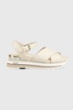 Liu Jo sandały LIU JO MAXI WONDER 11 imitacja skóry licowej beżowy BA3163PX298S1858
