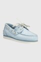 Timberland mocassini in pelle Classic Boat TB0A2NAADU21 blu SS23