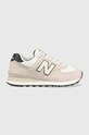 New Balance sneakers WL574PB piele întoarsă roz WL574PB