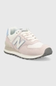 Tenisice New Balance WL574QC roza