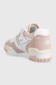 Obuwie New Balance sneakersy skórzane BBW550CD BBW550CD różowy