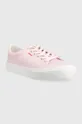 Πάνινα παπούτσια HUGO Dyer ροζ