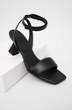HUGO sandały skórzane Robby 50492979.001 czarny SS23
