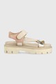 Blauer sandale de piele Elsie platformă bej S3ELSIE07