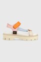 Blauer sandały skórzane Elsie 5-8 cm multicolor S3ELSIE07
