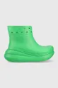 zielony Crocs kalosze Classic Crush Rain Boot Damski