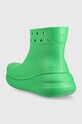 Scarpe Crocs stivali di gomma Classic Crush Rain Boot 207946.3E8 verde