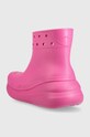 Încălțăminte Crocs cizme Classic Crush Rain Boot 207946.6UB roz