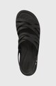 Crocs sandali Brooklyn Strappy Low Wedge nero 206751.001