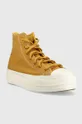 Πάνινα παπούτσια Converse Chuck Taylor All Star Lift HI κίτρινο