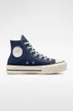 σκούρο μπλε Πάνινα παπούτσια Converse Chuck Taylor All Star Lift HI Γυναικεία