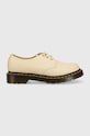 Dr. Martens półbuty skórzane 1461 platforma beżowy DM24256292