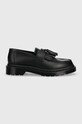 Kožne mokasinke Dr. Martens Adrian Mono ravna crna DM30637001