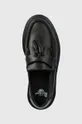 black Dr. Martens leather loafers Adrian Mono
