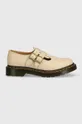 beige Dr. Martens leather shoes 8065 Mary Jane Women’s