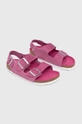 Sandali iz semiša Birkenstock Milano Suede roza