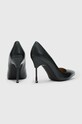 Obuwie AllSaints szpilki skórzane NOVA WF609X czarny