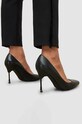 AllSaints szpilki skórzane NOVA WF609X czarny