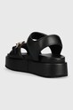 Obuwie Buffalo sandały Noa Quilt Chain 1602154.BLK czarny