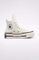 Високи кецове Converse Chuck 70 Plus платформа бял A00915C