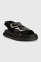 Alohas sandale de piele Harper S00275.25 negru SS25