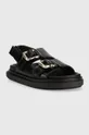 Kožené sandále Alohas Harper čierna