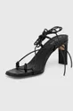 Usnjeni sandali Alohas Bellini črna