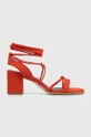 červená Semišové sandále Alohas Sophie Dámsky