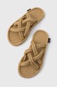 Bohonomad papuci Bodrum textil bej BOD.0012.WSL