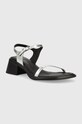 Vagabond Shoemakers sandały skórzane Ines 5311.183.79 srebrny SS23