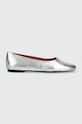 Kožené baleríny Vagabond Shoemakers Jolin stříbrná 5508.083.79