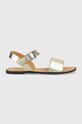 Δερμάτινα σανδάλια Vagabond Shoemakers Shoemakers Tia 2.0 φλατ χρυσαφί 5531.183.81