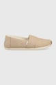 Espadrilky Toms Alpargata textilní béžová 10019632