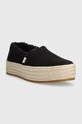 Espadrilky Toms Valencia 10019795 čierna SS23