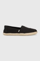 nero Toms espadrillas Alpargata Rope Donna