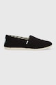 Toms espadrile Alpargata textil negru 10017732