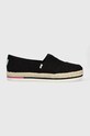 Toms espadrilles Alpargata Platform Rope textil fekete 10017831