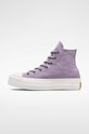 Converse tenisi Chuck Taylor All Star Lift HI violet A05014C