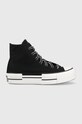 Converse scarpe da ginnastica Chuck Taylor All Star Lift HI platform nero A05071C