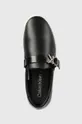 μαύρο Δερμάτινα ελαφριά παπούτσια Calvin Klein FLATFORM CUP SLIP ON