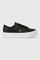 Tenisky Lacoste Ziane Platform přírodní kůže černá 45CFA0013