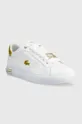 Δερμάτινα αθλητικά παπούτσια Lacoste Powercourt 2.0 λευκό
