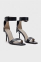 AllSaints sandały skórzane Noir Sandal czarny