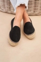 Espadrile od brušene kože Manebi Double Sole Espadrilles  Vanjski dio: Prirodna koža Unutrašnji dio: Tekstilni materijal Potplat: Sintetički materijal