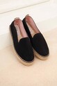 Замшеві еспадрилі Manebi Flat Espadrilles K.1.0.N0 чорний SS23