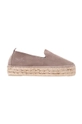 brązowy Manebi espadryle zamszowe Double Sole Espadrilles Damski