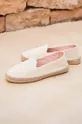 Εσπαντρίγιες Manebi Flat Espadrilles λευκό