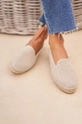 Espadrile Manebi Flat Espadrilles  Zunanjost: Sintetični material, Tekstilni material Podplat: Sintetični material