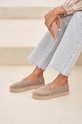 Obuwie Manebi espadryle zamszowe Flat Espadrilles W.1.9.N0 brązowy